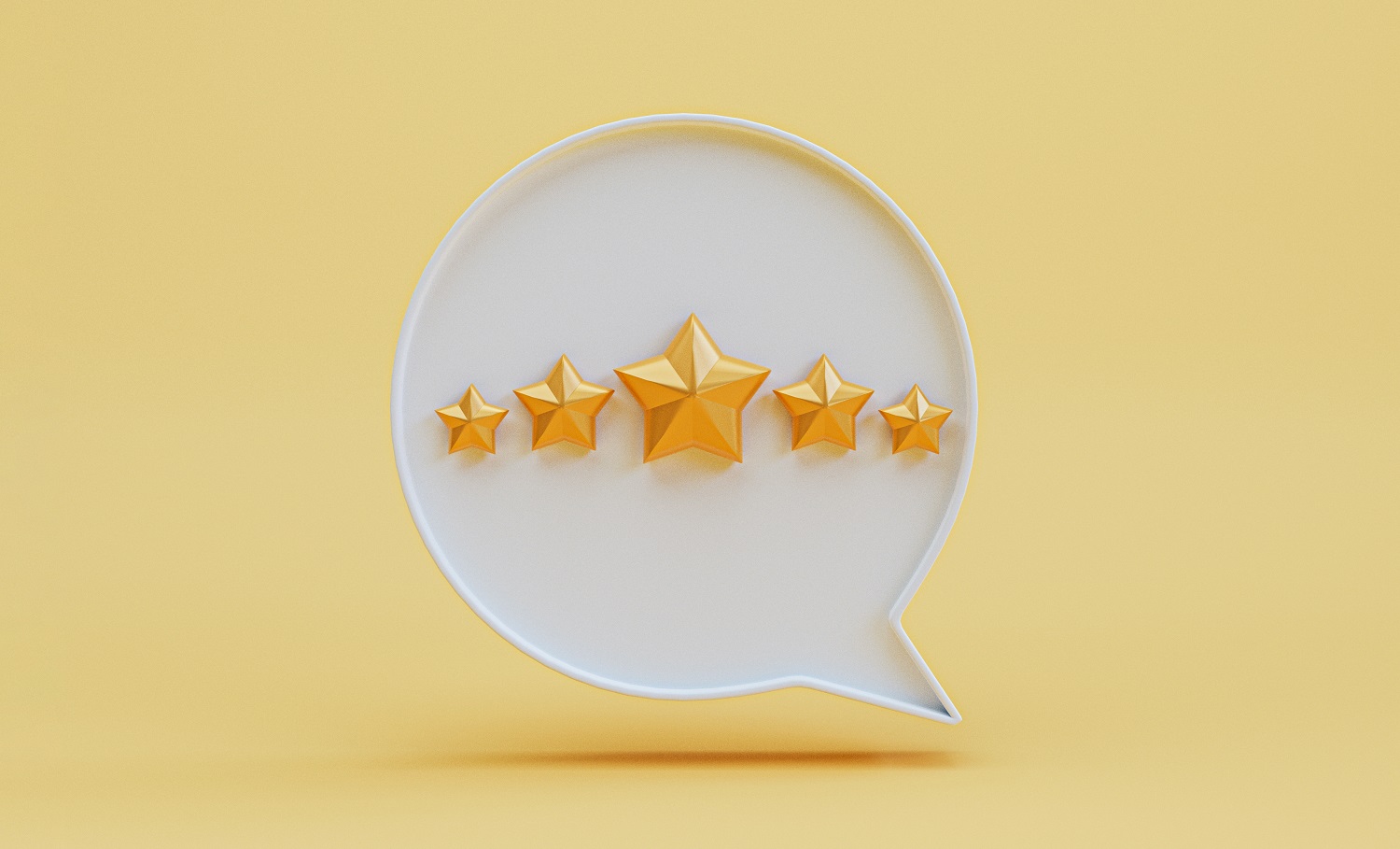 Five stars enclosed in a message symbol