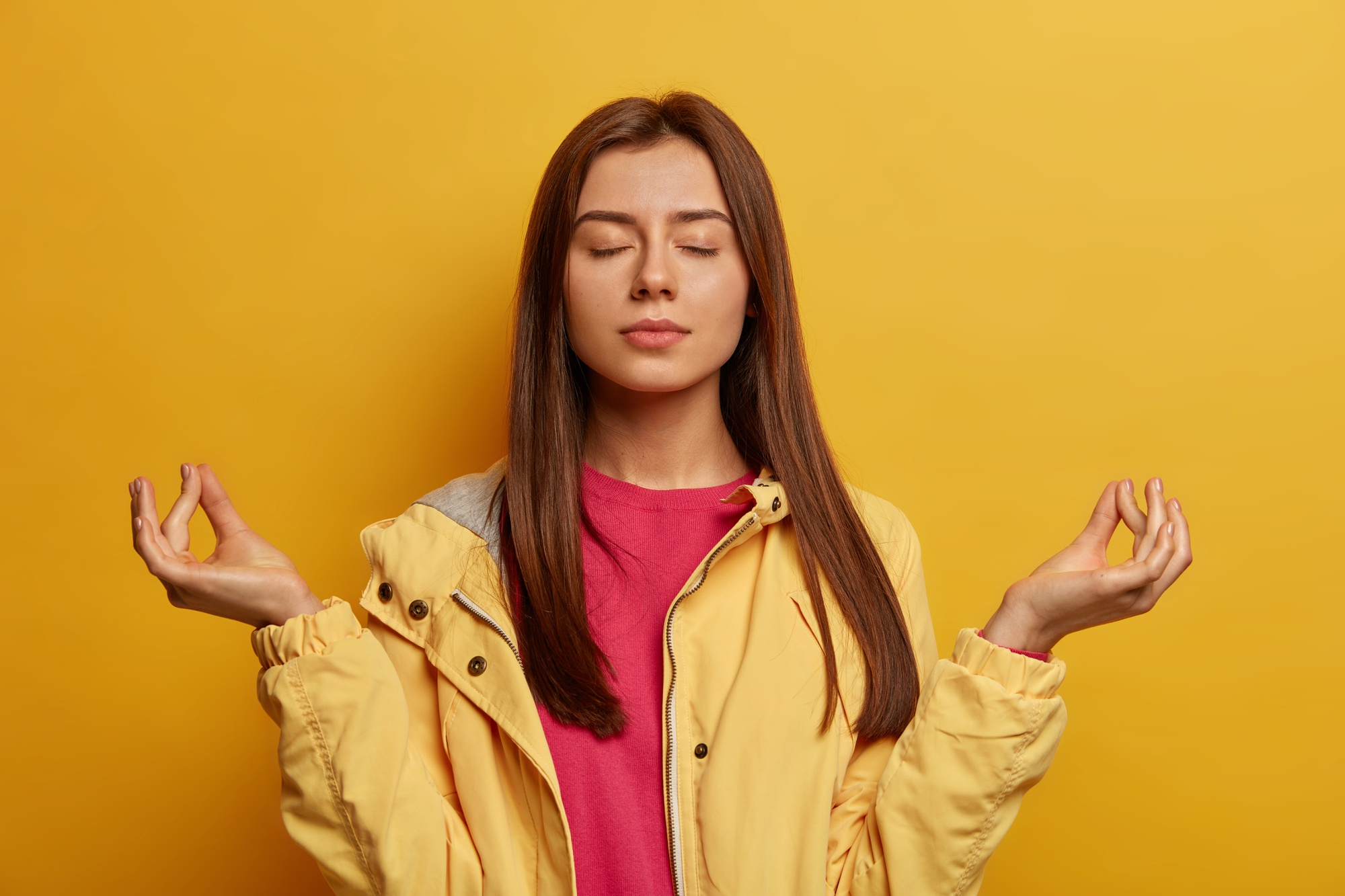 Young woman meditating