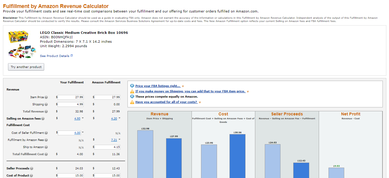 Amazon FBA Fees