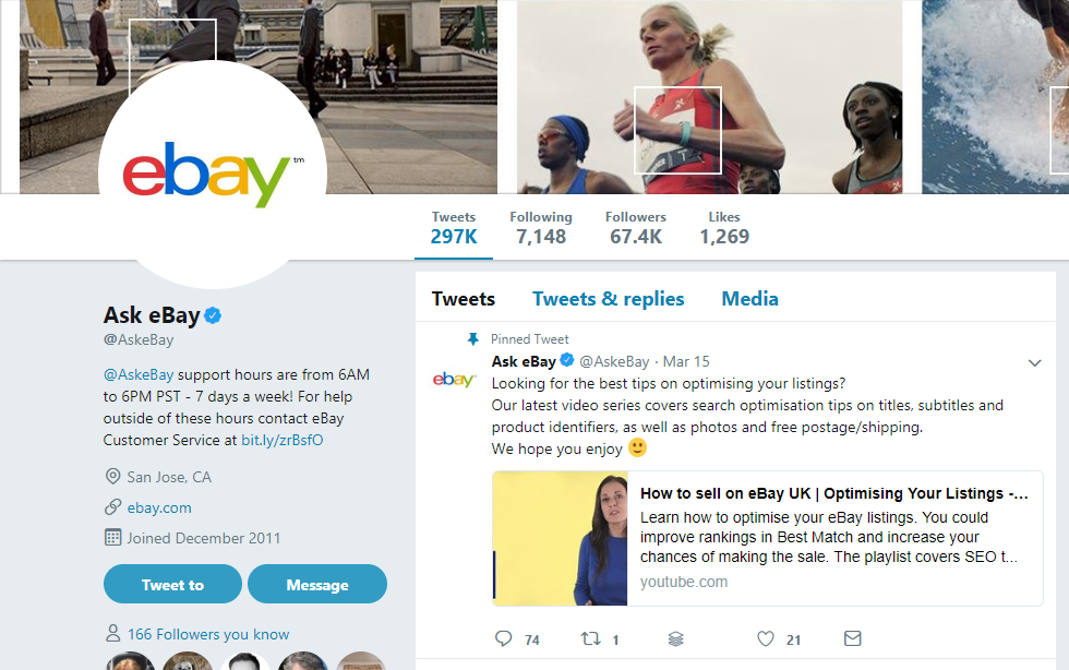 Ask eBay Twitter Account