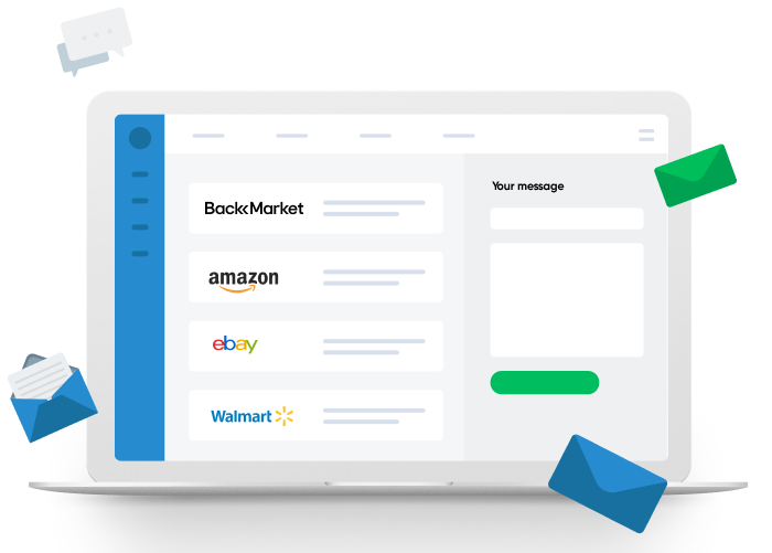 Back Market, Amazon, eBay and Walmart tickets in one helpdesk