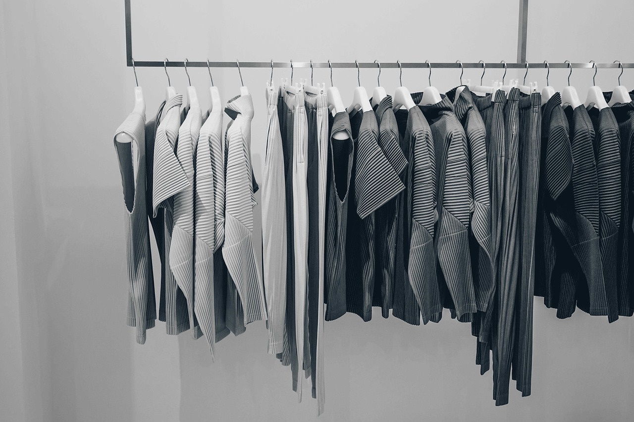 Women's Clothing on a Rack