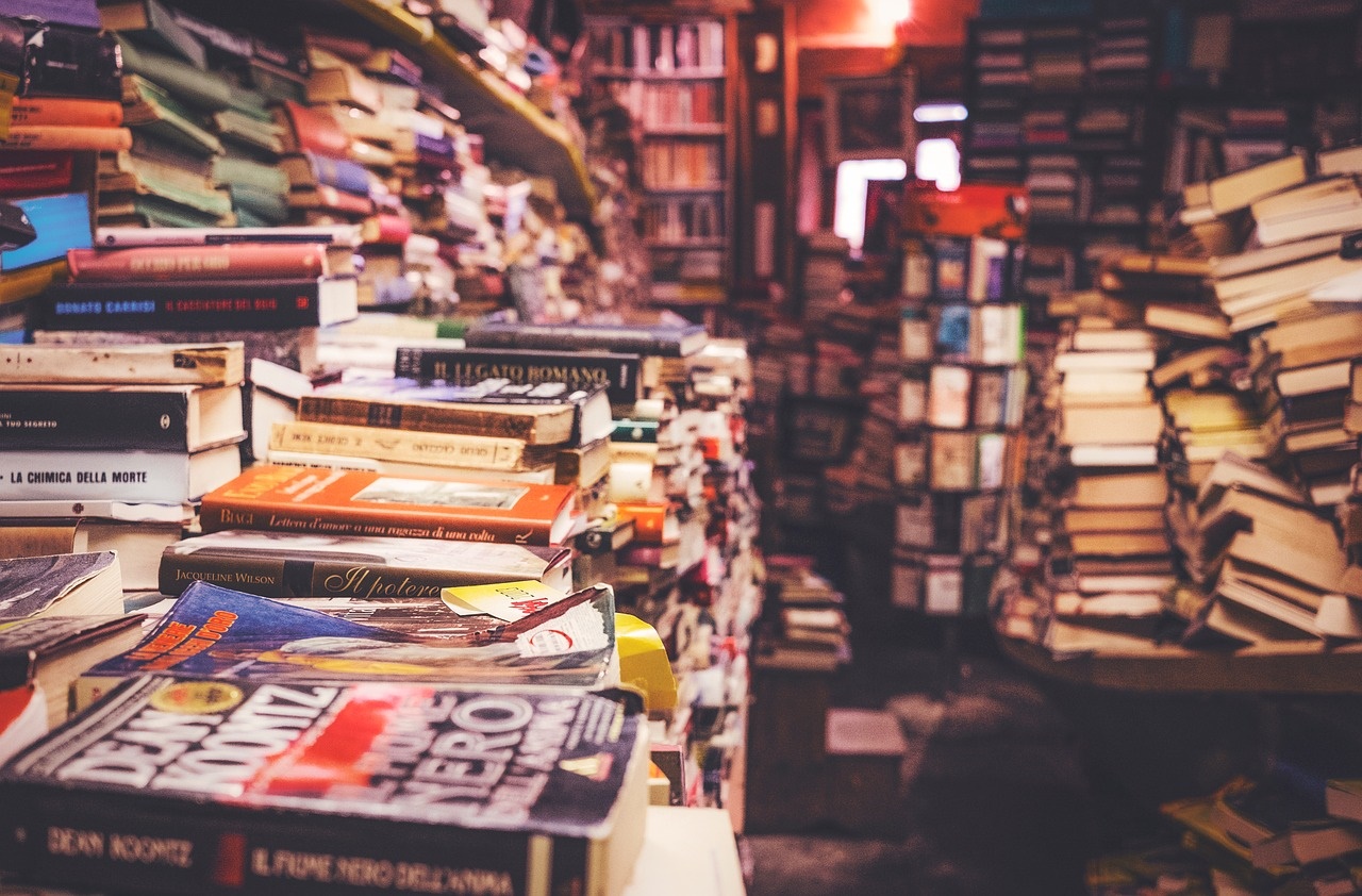 Piles of Used Books