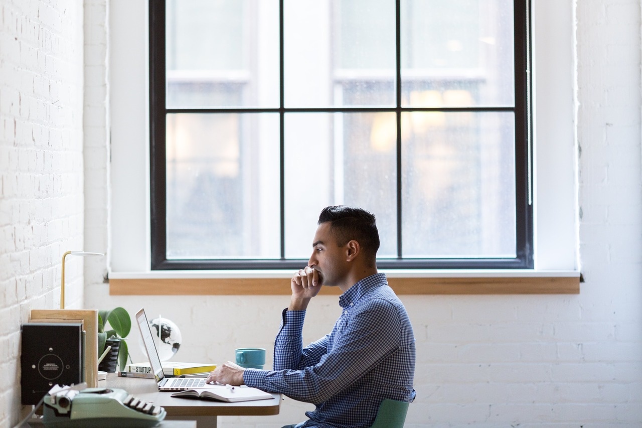 Developer Working by a Window