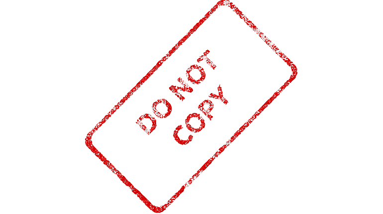 Do Not Copy Watermark
