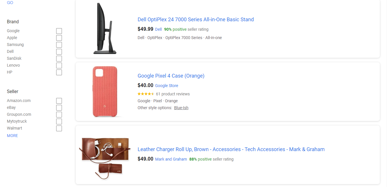 Electronics Accessories on Google Shopping