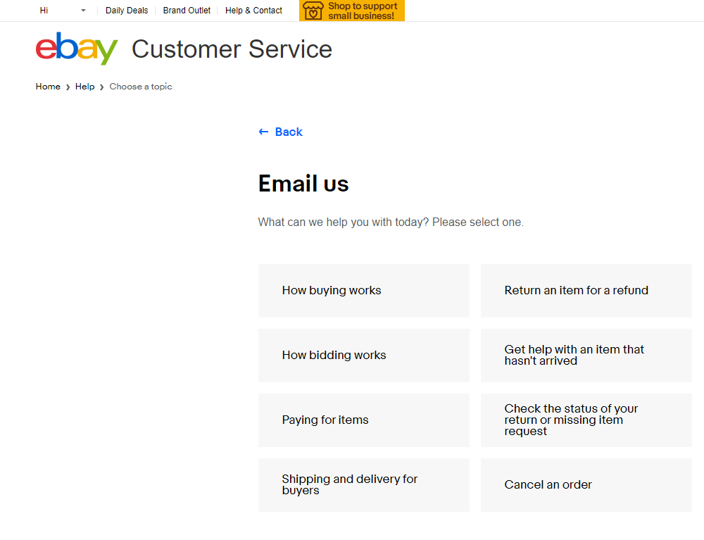 cache hígado Robusto eBay Customer Service: Reach a Human in Minutes