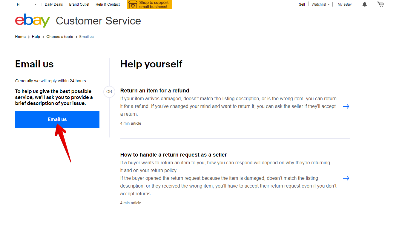 eBay Customer Service Reach a Human in Minutes