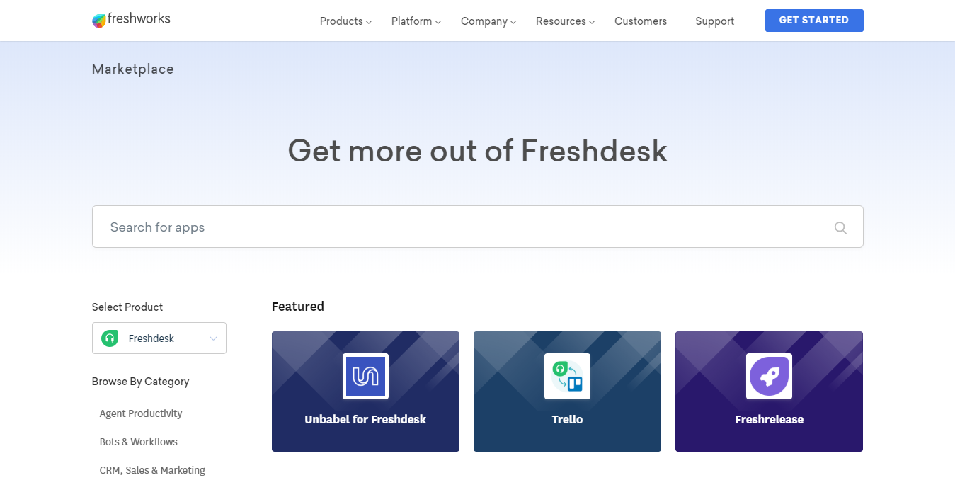 Freshdesk Apps Search