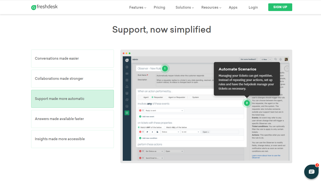 Support Now Simplified with Freshdesk