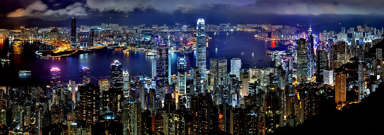 Hong Kong Night Skyline