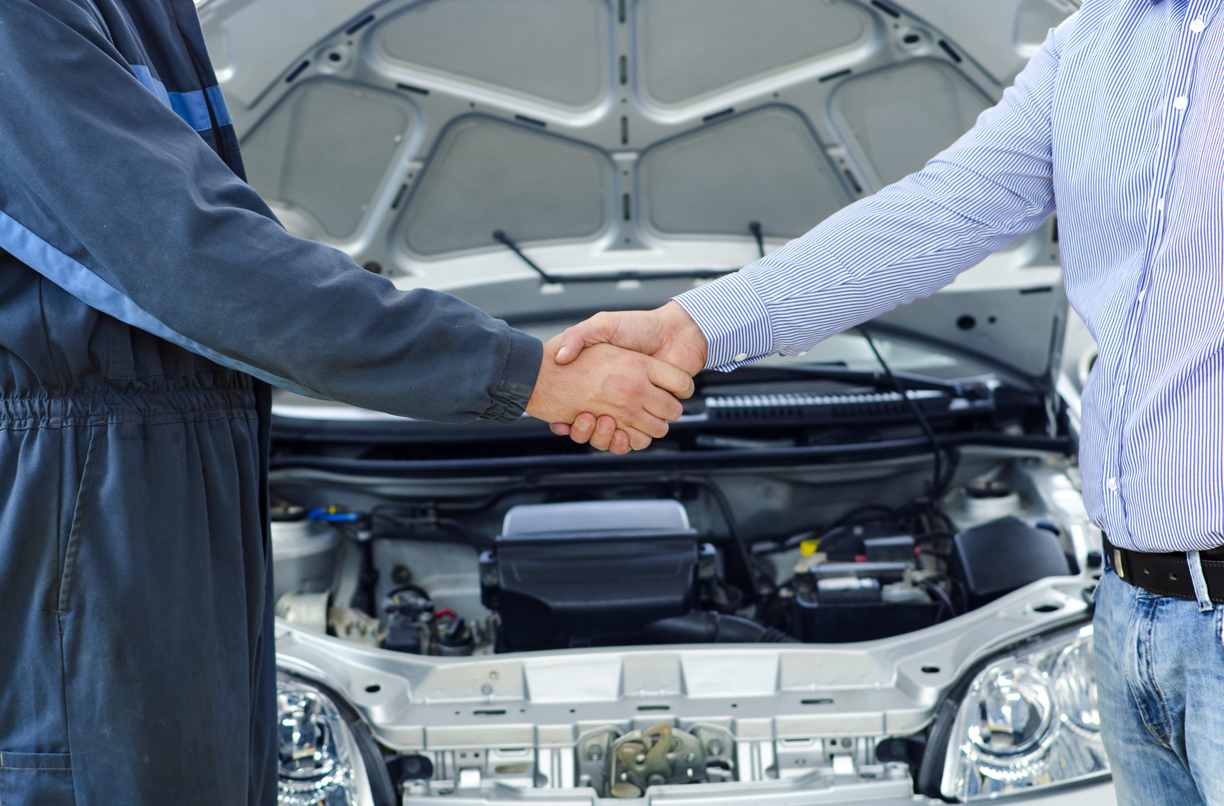 Handshake between two men