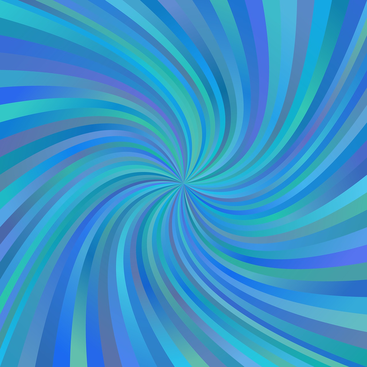 Hypnotic Pattern in Cool Colors