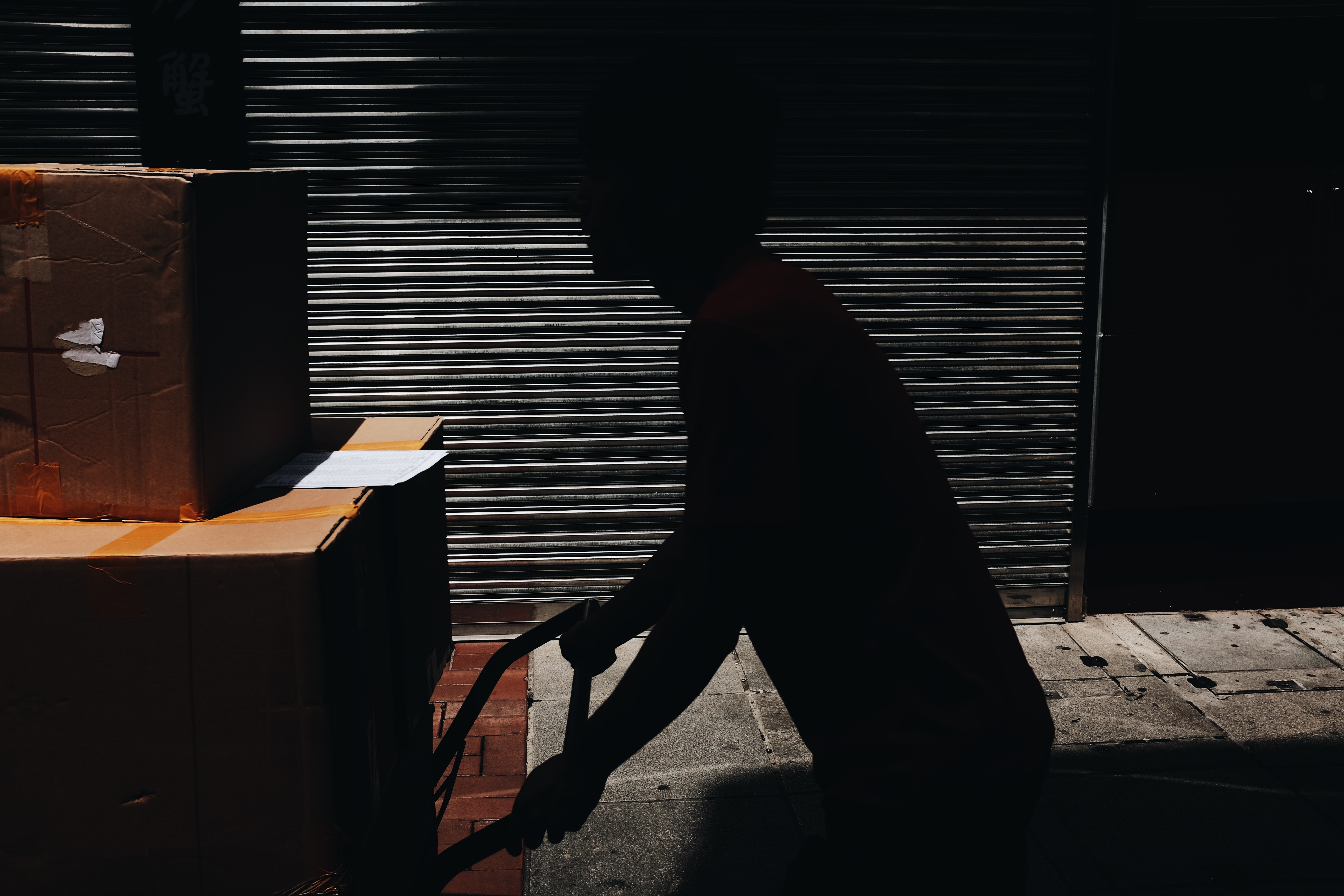 Moving Boxes at Night