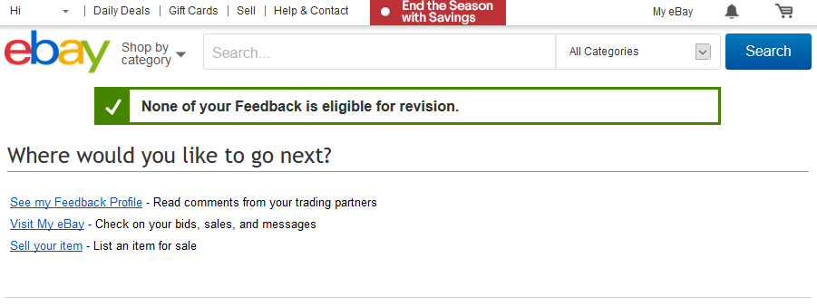 None of Your Feedback Is Eligible for Revision