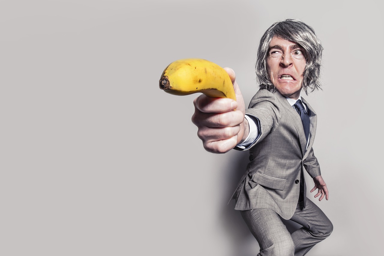 Man Armed with a Banana