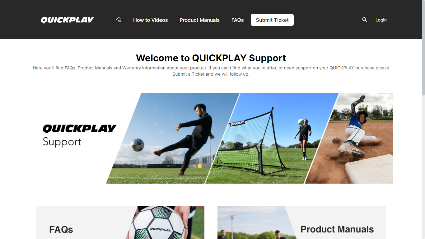 QUICKPLAY Help Site for Amazon Built with Onsite Support