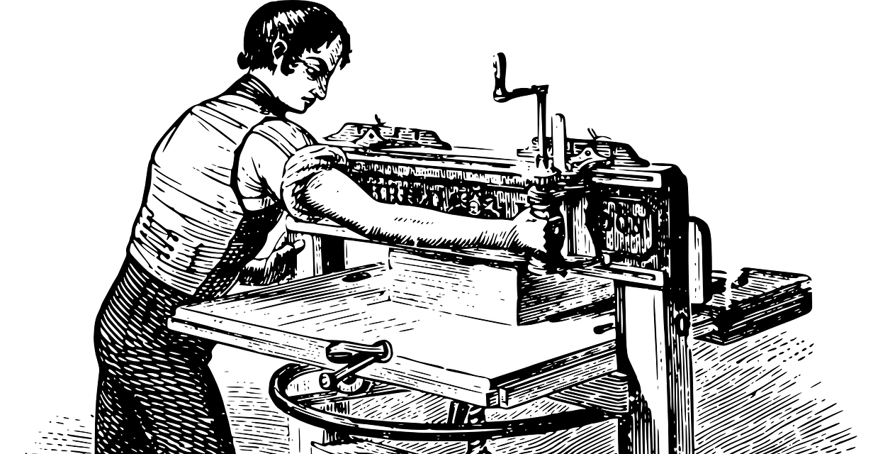 Printing Press Illustration