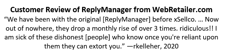 Reply Manager Review by rkelleher from WebRetailer