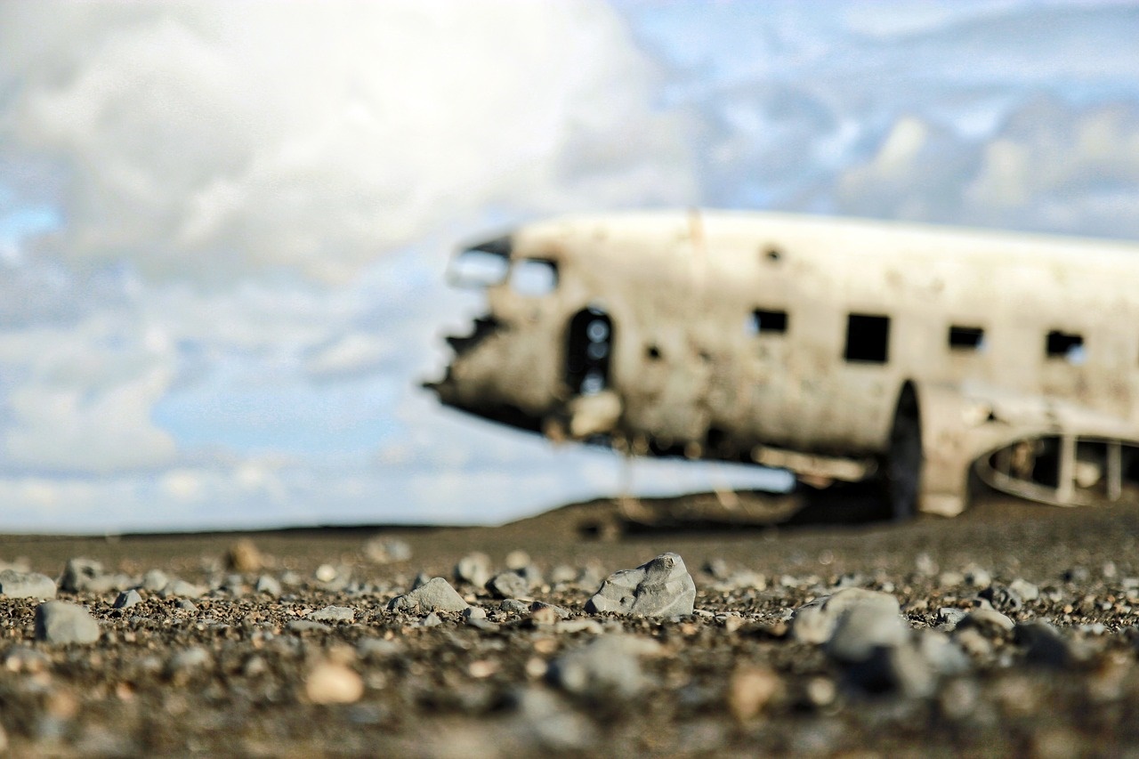 Ruined Plane with Shattered Cockpit