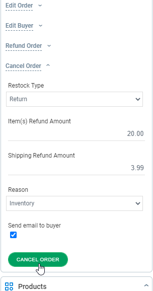 Shopify Actions in the ChannelReply App