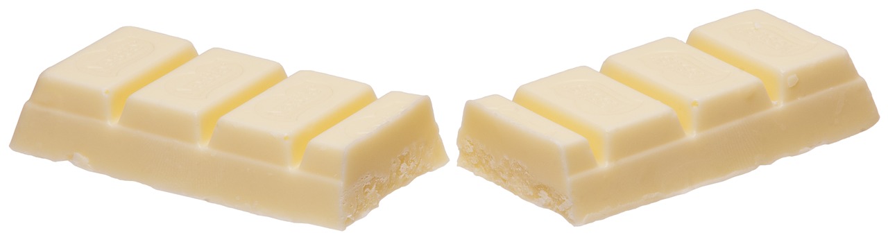 Split White Chocolate Candy Bar