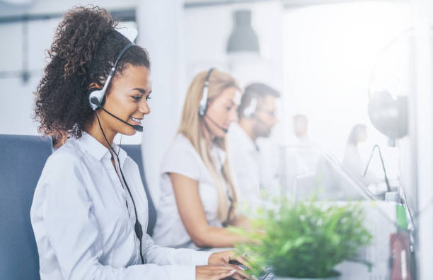 Team of customer support agents