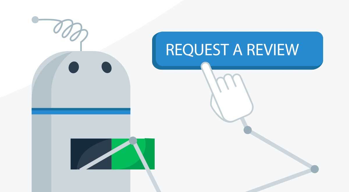 Request a review button