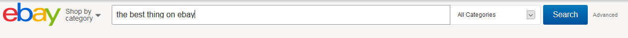 eBay Search Bar