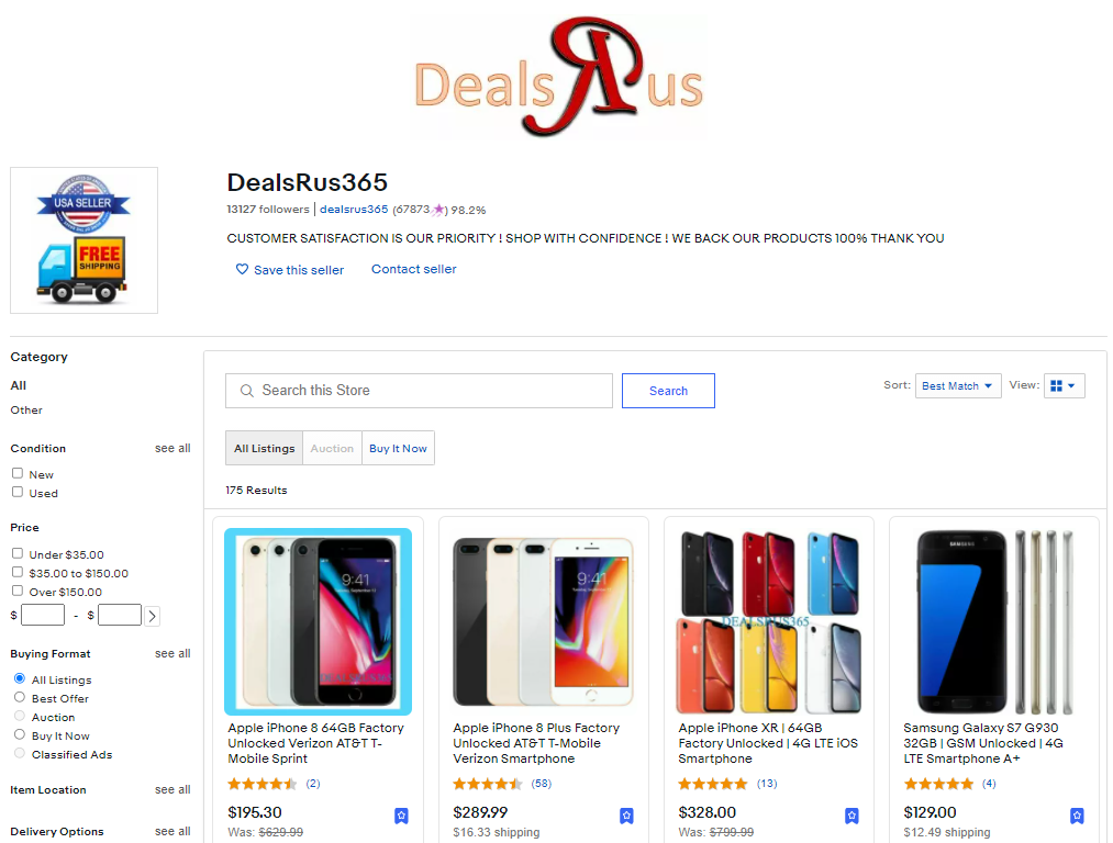 DealsRus365 eBay Store