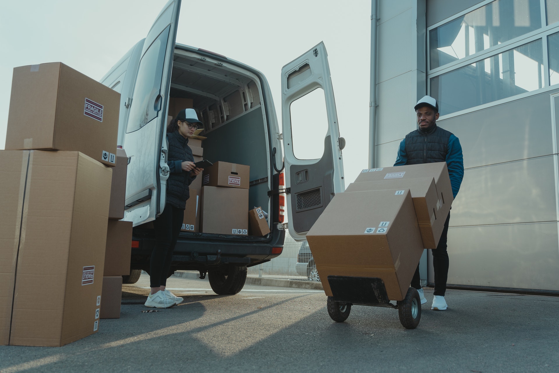 Delivery men working for Back Market