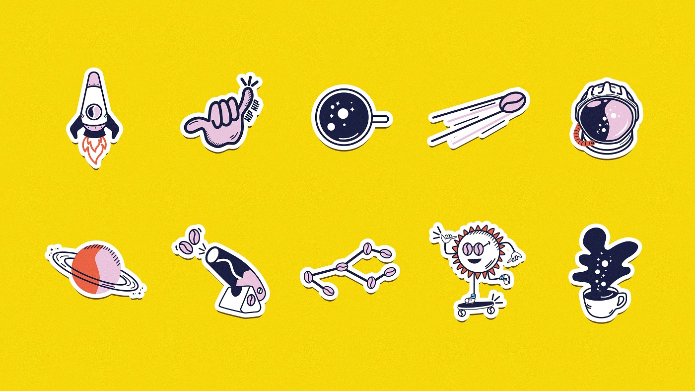 Cartoonish stickers